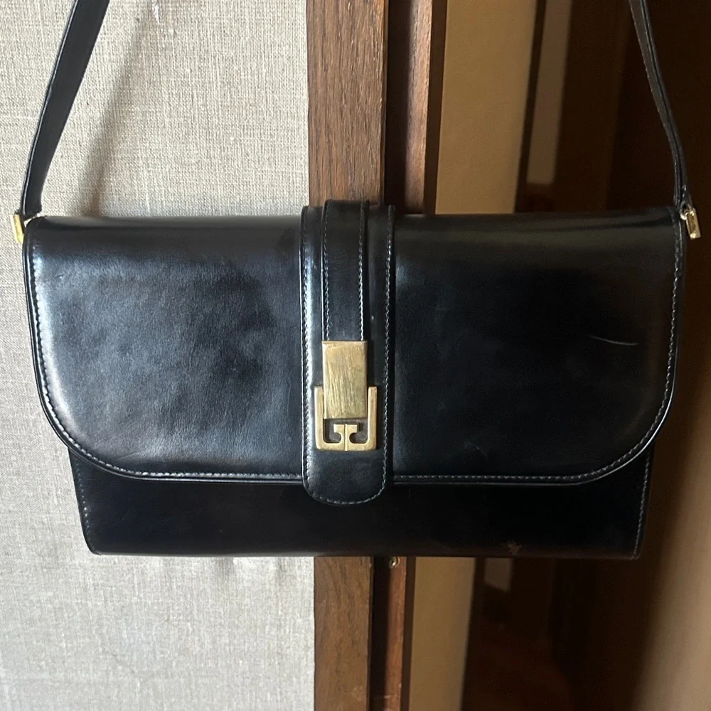 Gucci Black Leather Shoulder Bag or Clutch - Picture 2 of 14